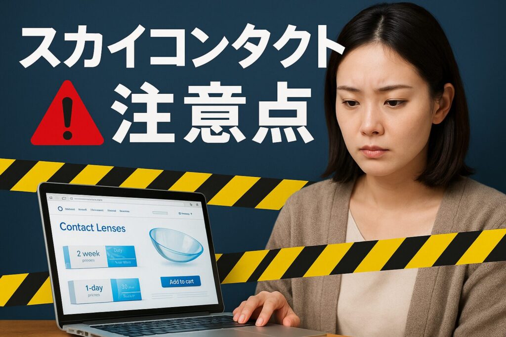 スカイコンタクトの注意点