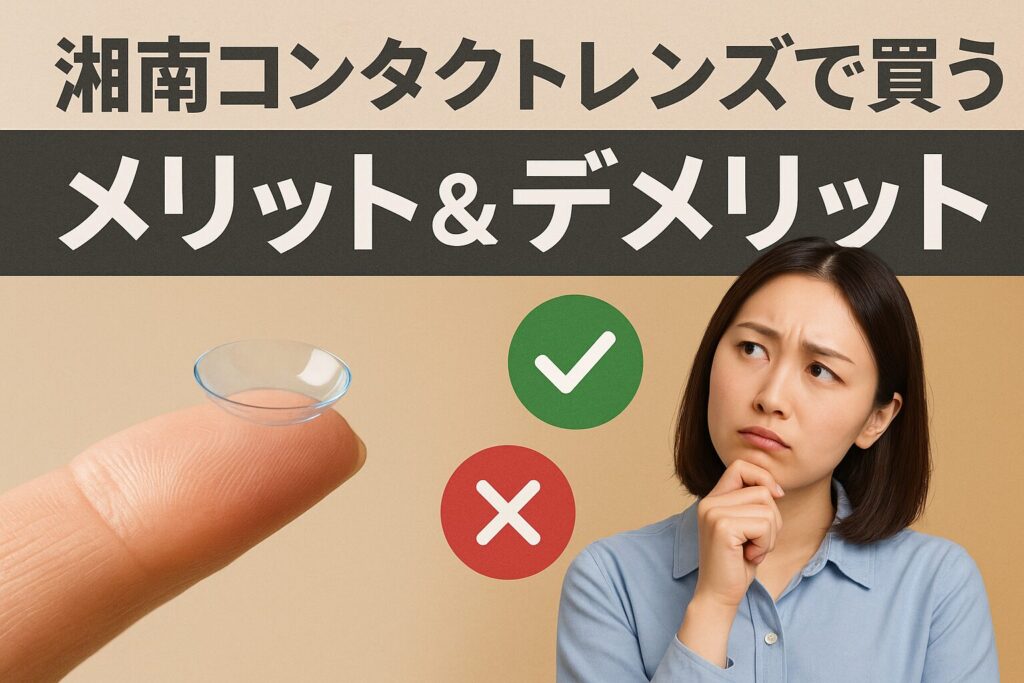 湘南コンタクトレンズのメリットとデメリット