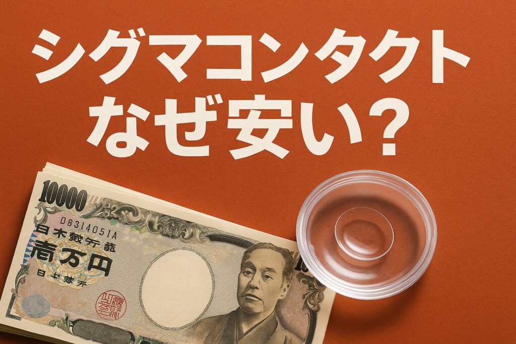 シグマコンタクトはなぜ安い