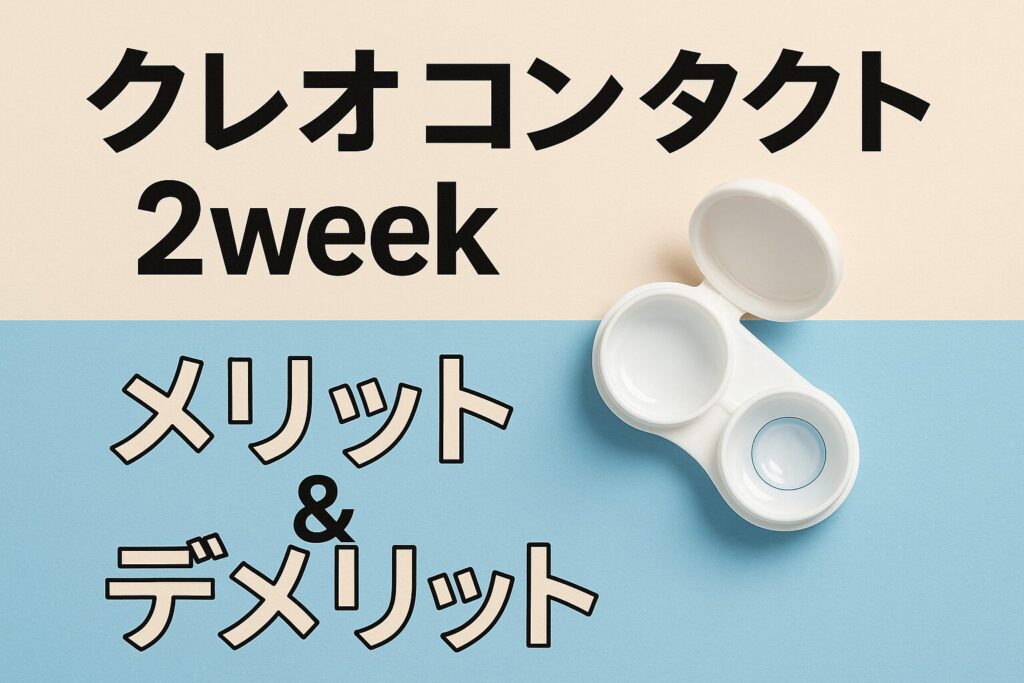 クレオコンタクト２WEEKのメリット＆デメリット