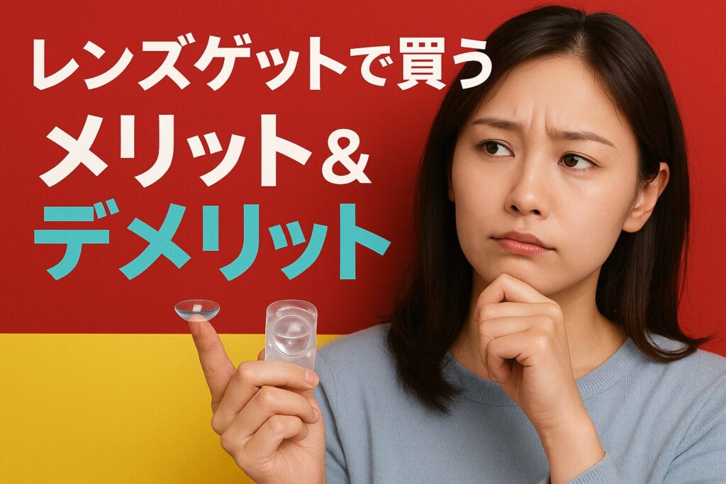 レンズゲットのメリットとデメリット