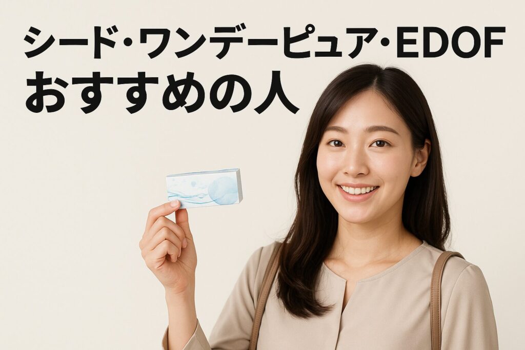 シードワンデーピュアEDOFのおすすめの人