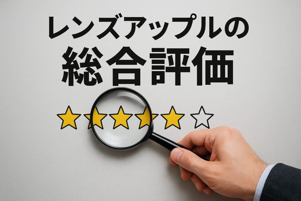 レンズアップルの総合評価