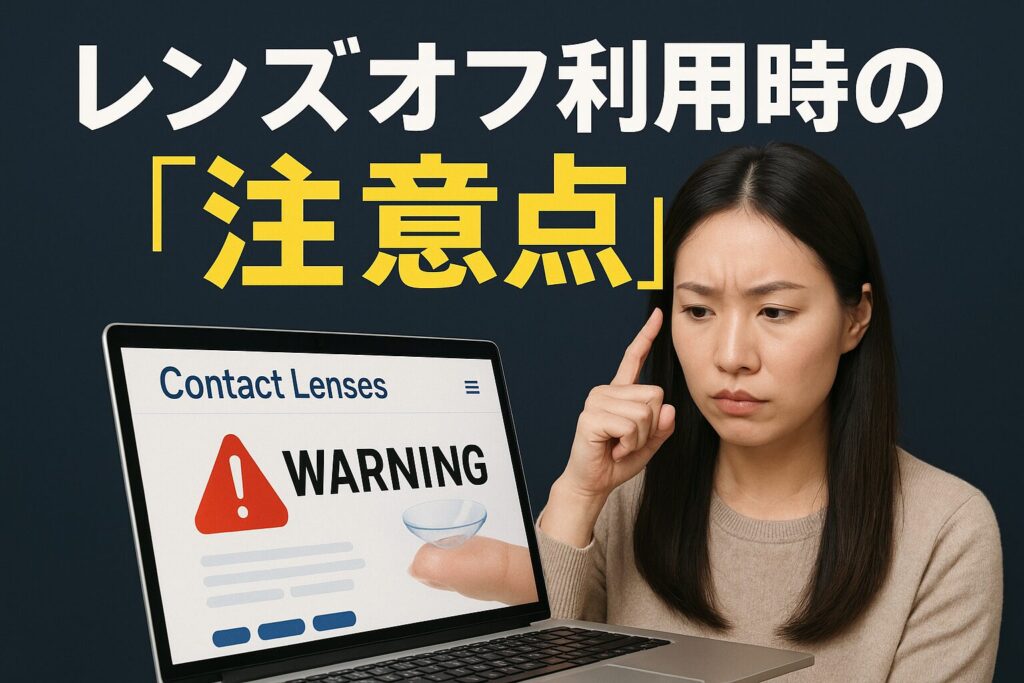 レンズオフの注意点