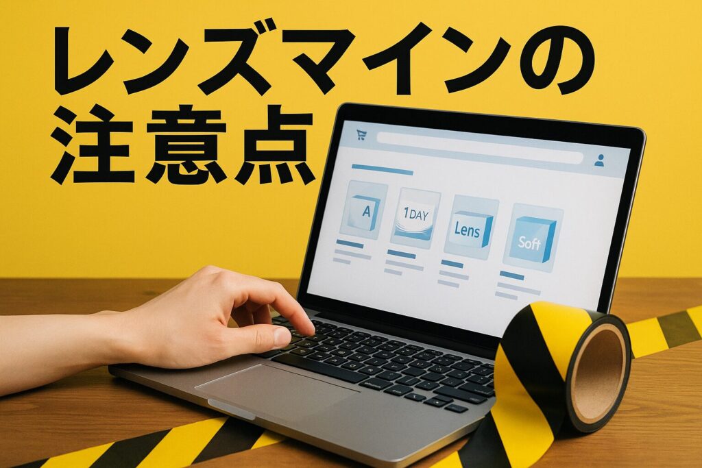 レンズマインの注意点