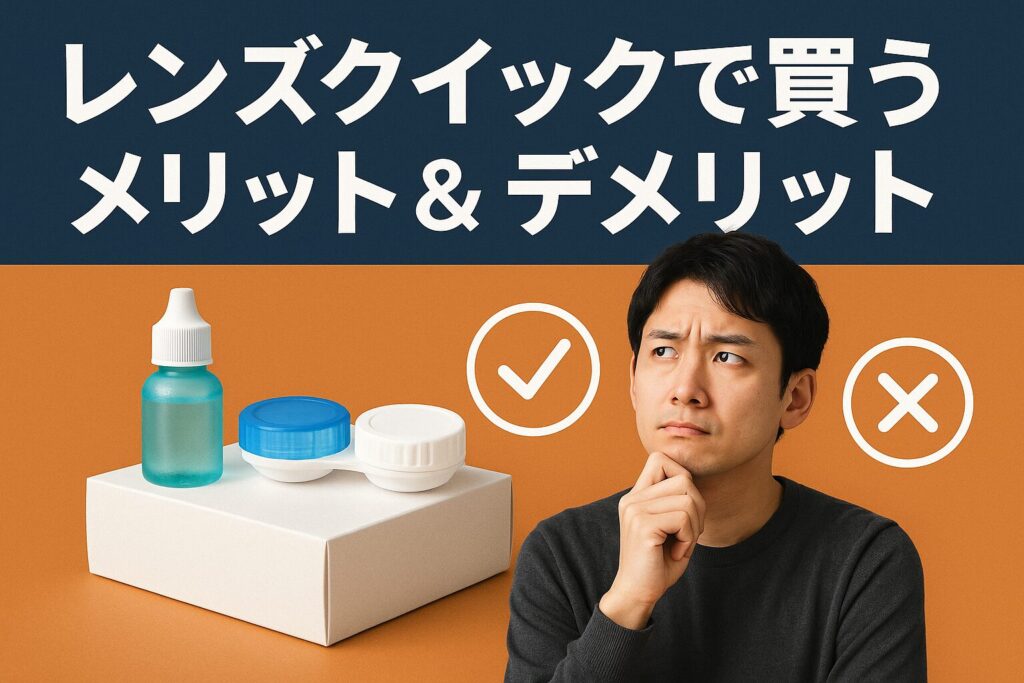レンズクイックのメリットとデメリット