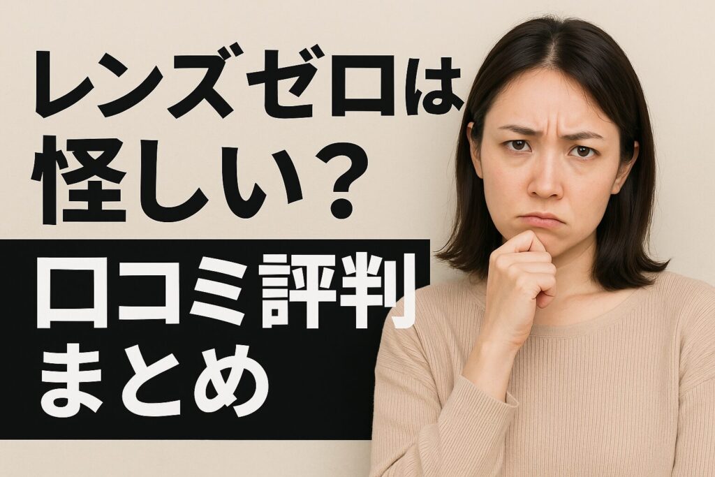 レンズゼロは怪しい