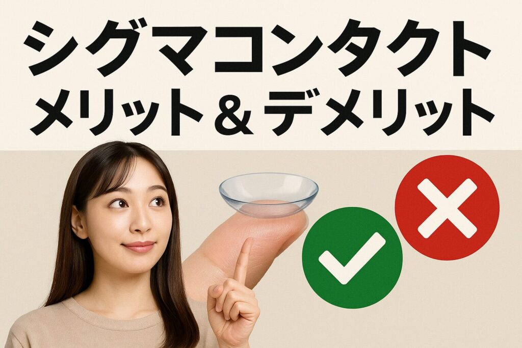 シグマコンタクトのメリットとデメリット