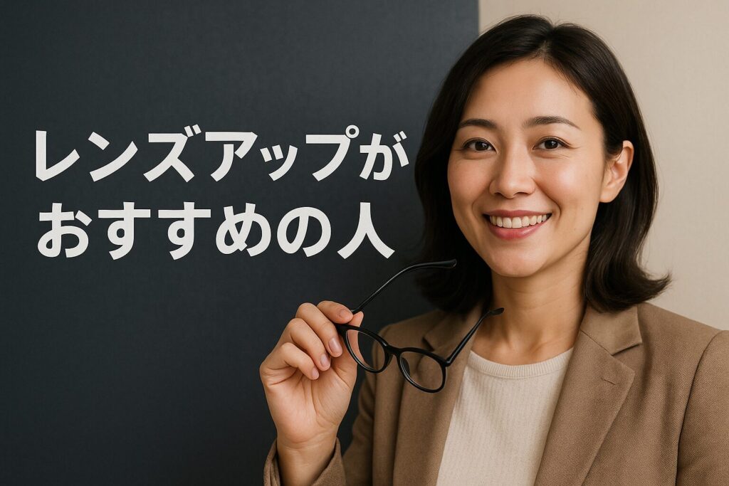 レンズアップがおすすめ