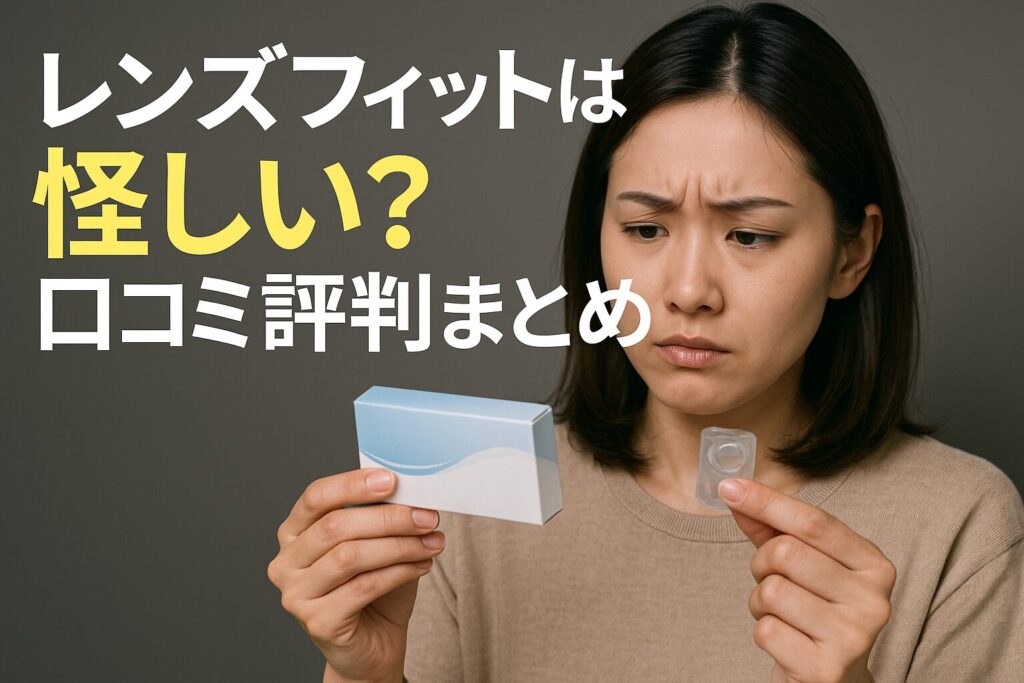 レンズフィットは怪しい