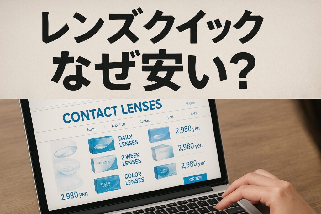レンズクイックはなぜ安い