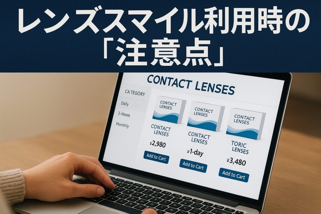 レンズスマイルの注意点