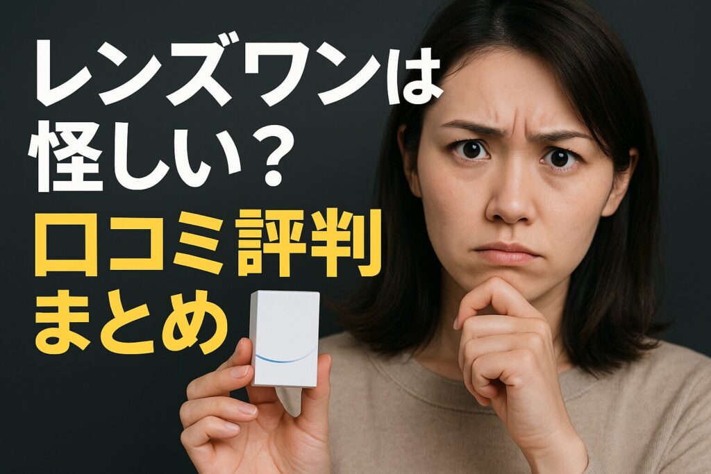 レンズワンは怪しい