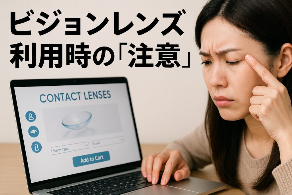ビジョンレンズの注意点