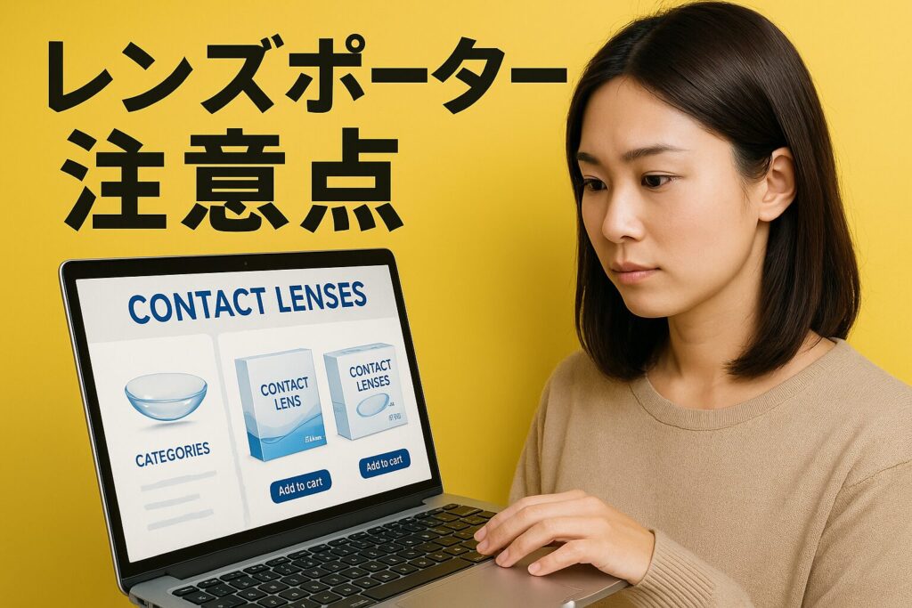 レンズポーターの注意点