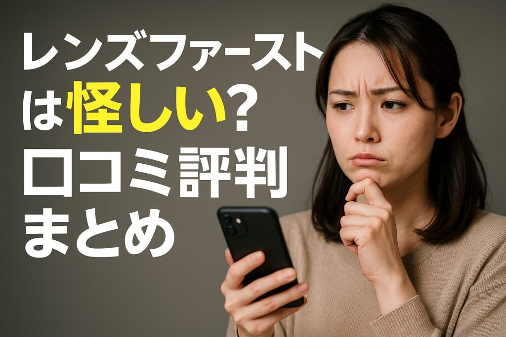 レンズファーストは怪しい