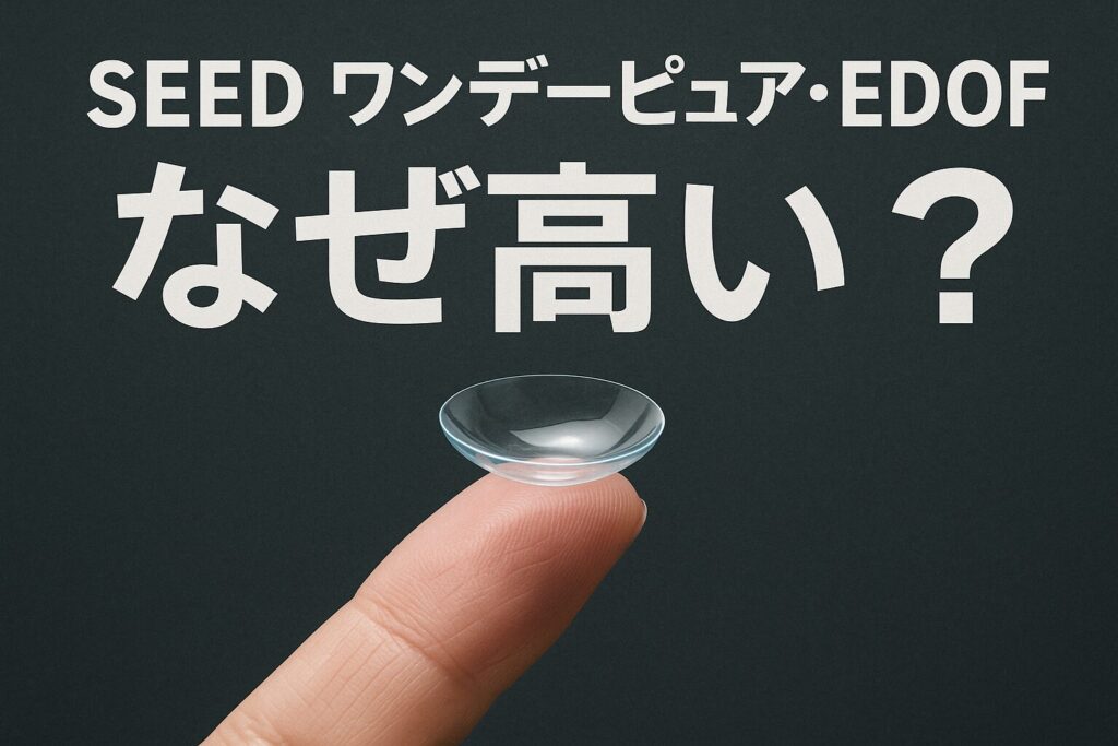 シードワンデーピュアEDOFはなぜ高い