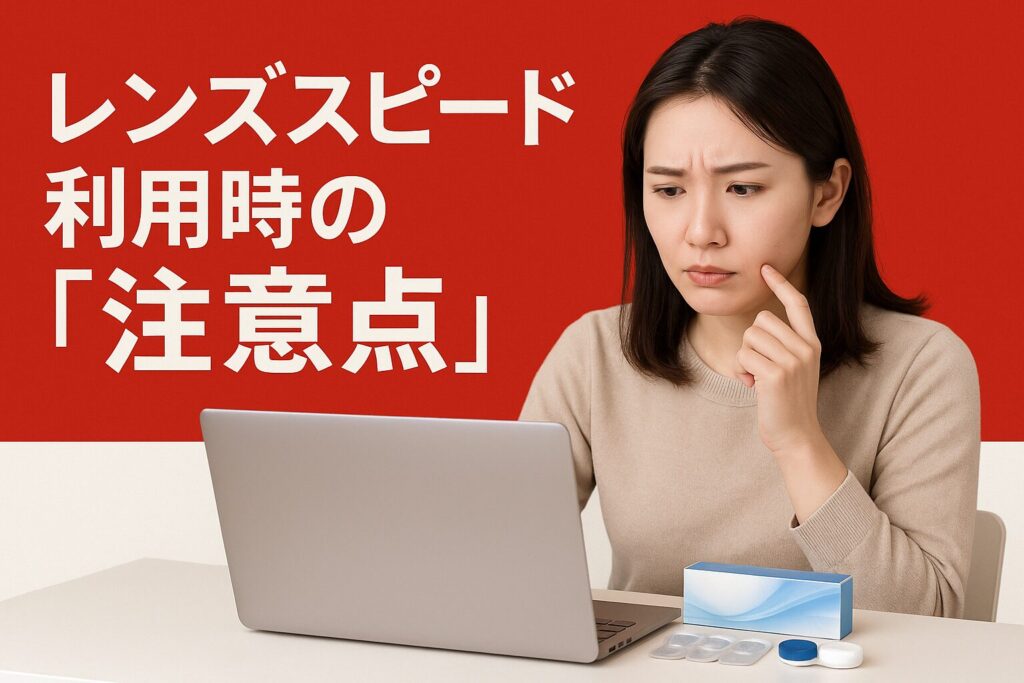 レンズスピードの注意点