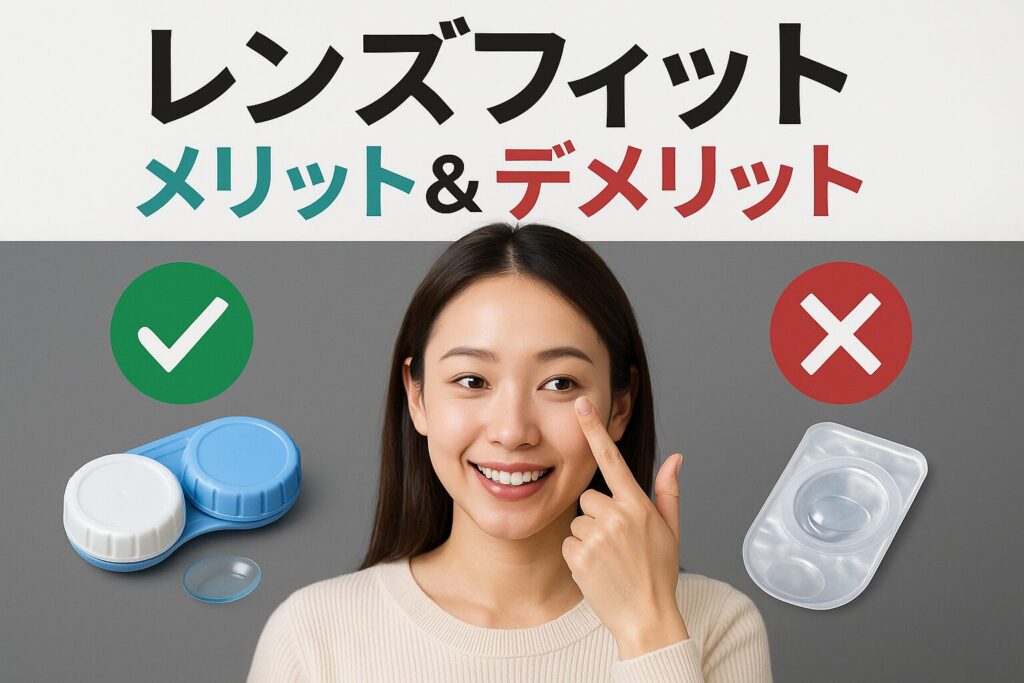 レンズフィットのメリットとデメリット