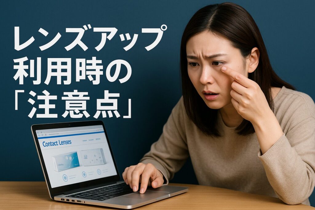 レンズアップの注意点