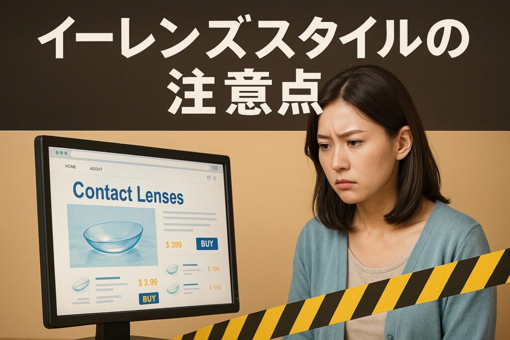 イーレンズスタイルの注意点
