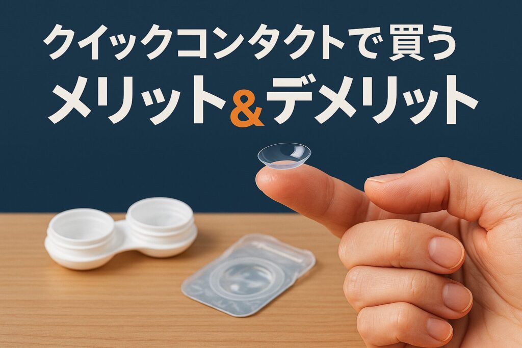クイックコンタクトのメリットとデメリット