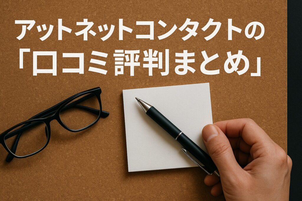アットネットコンタクトの口コミ評判