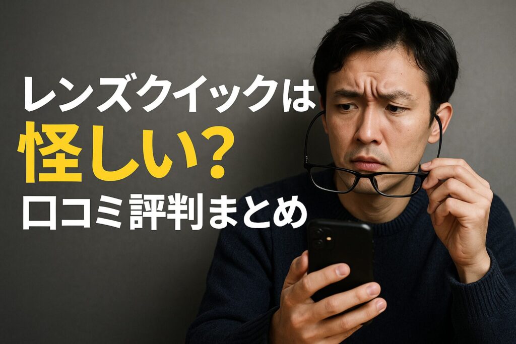 レンズクイックは怪しい