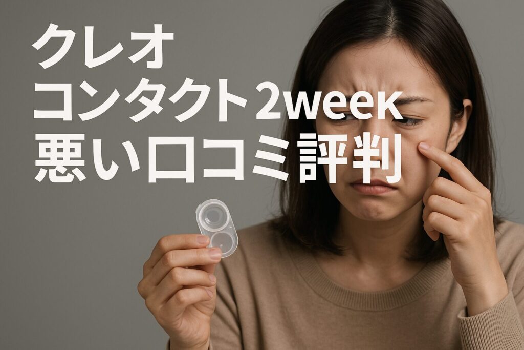 クレオコンタクト2weekの悪い口コミ評判