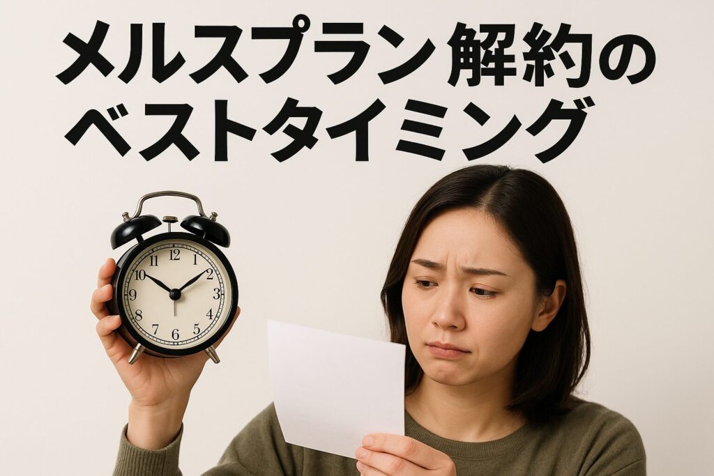 メルスプランの解約