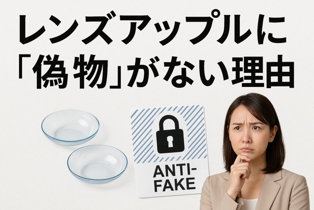 レンズアップルに偽物がない理由