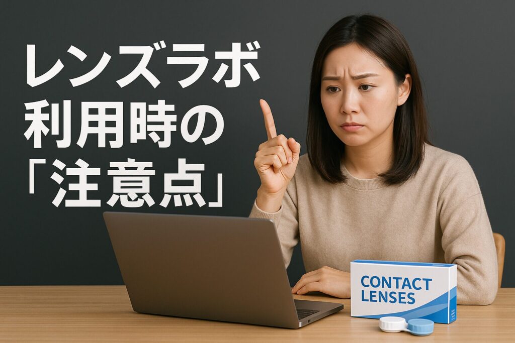 レンズラボの注意点