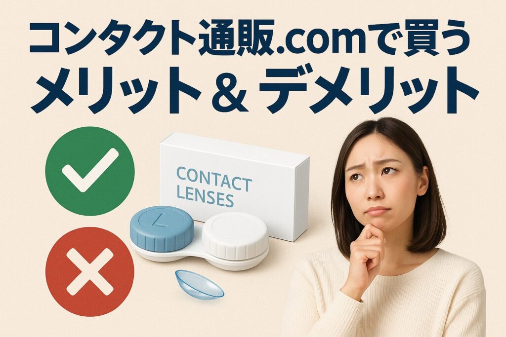 コンタクト通販.comのメリットとデメリット