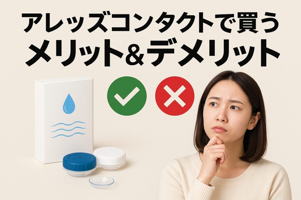 アレッズコンタクトのメリットとデメリット