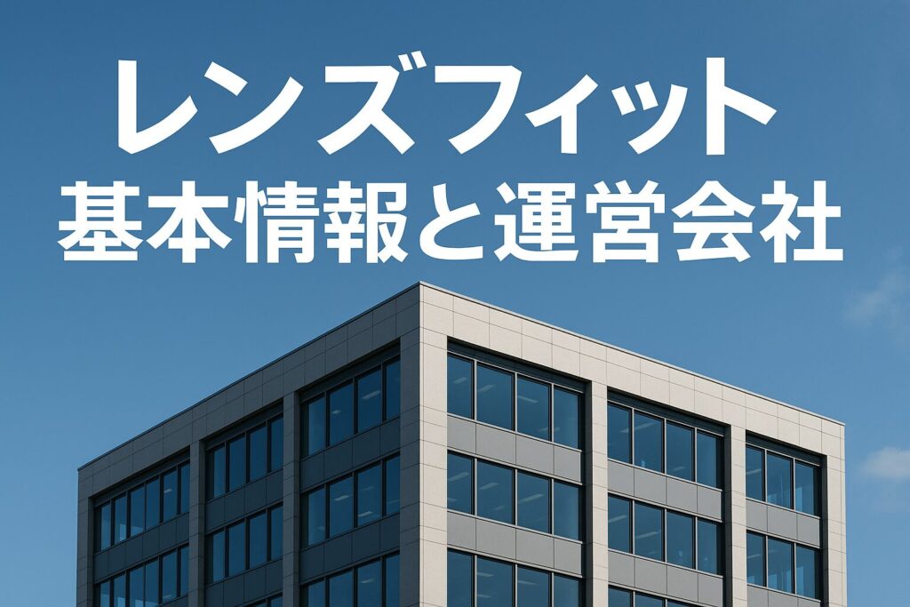 レンズフィットの運営会社