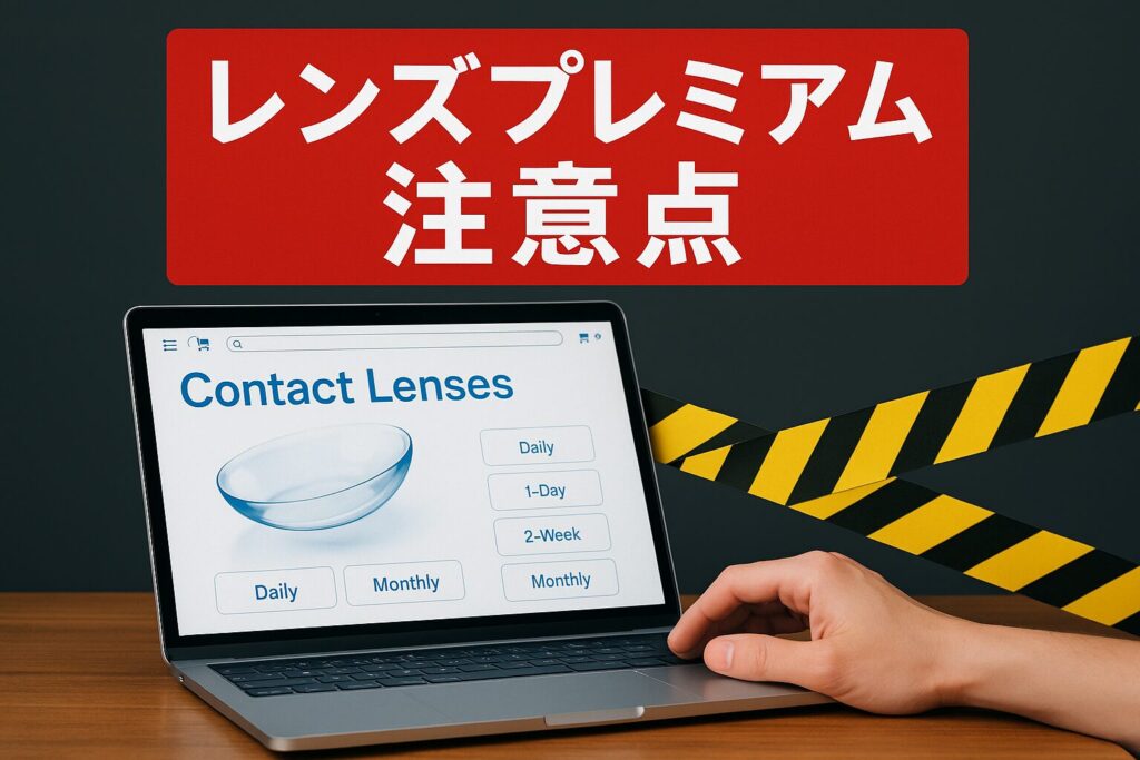 レンズプレミアムの注意点