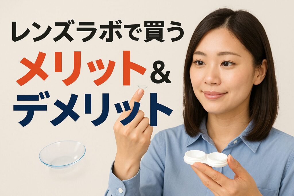 レンズラボのメリットとデメリット