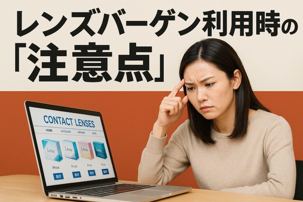 レンズバーゲンの注意点