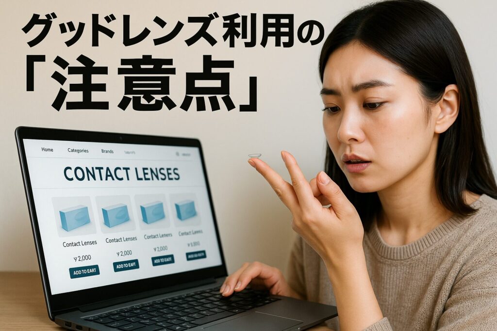 グッドレンズの注意点