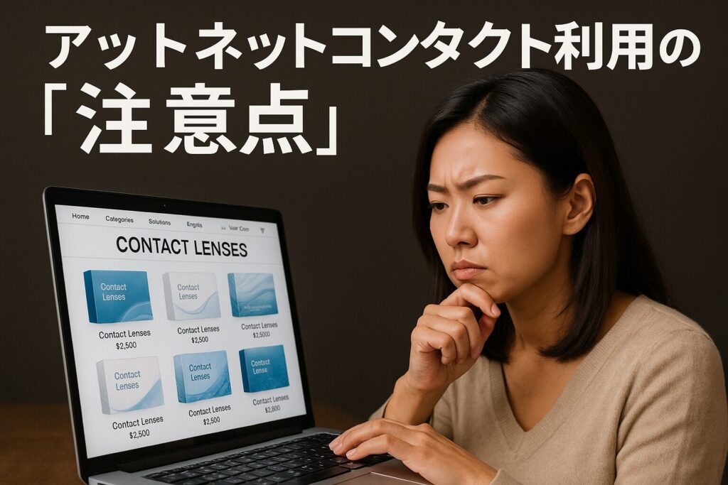 アットネットコンタクトの注意点