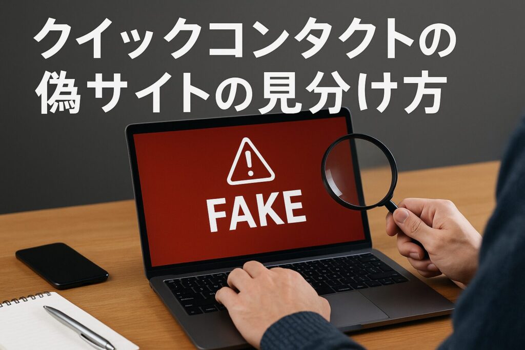 クイックコンタクトの偽サイト