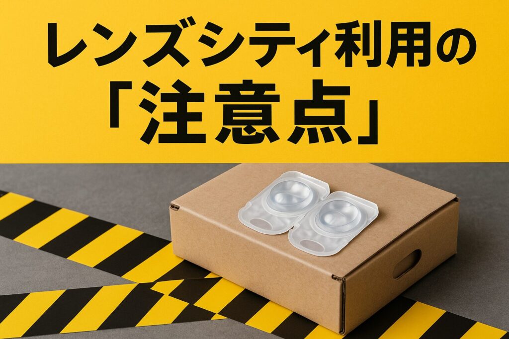 レンズシティの注意点
