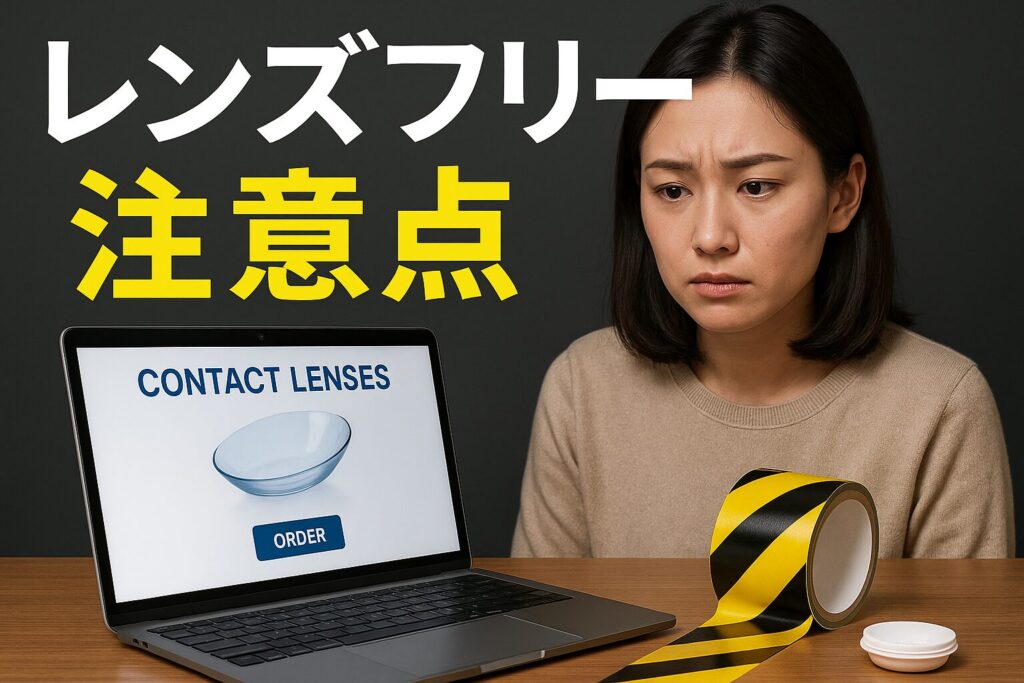 レンズフリーの注意点