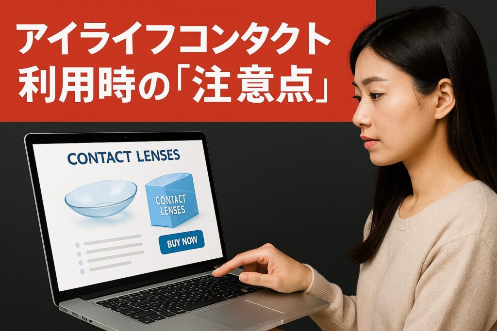 アイライフコンタクトの注意点