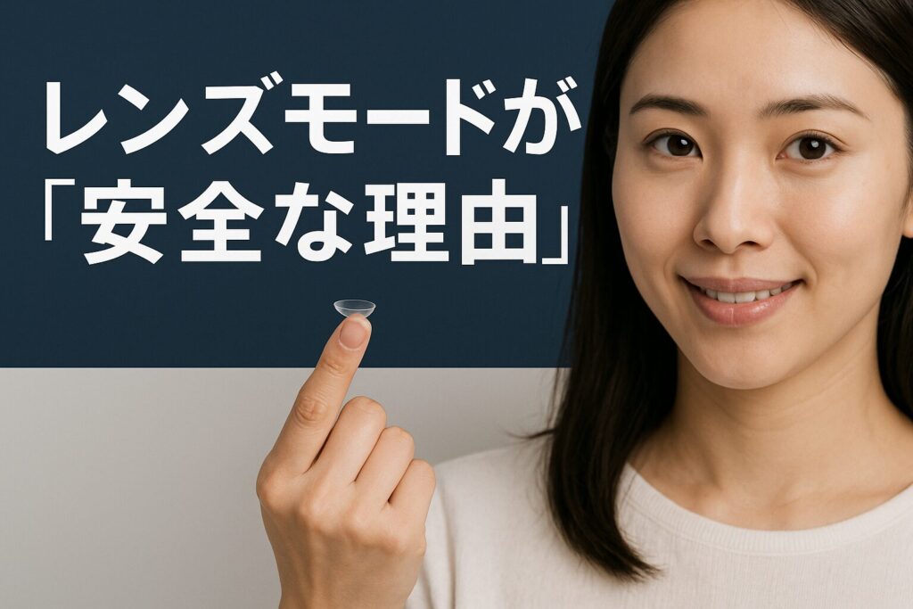 レンズモードは安全