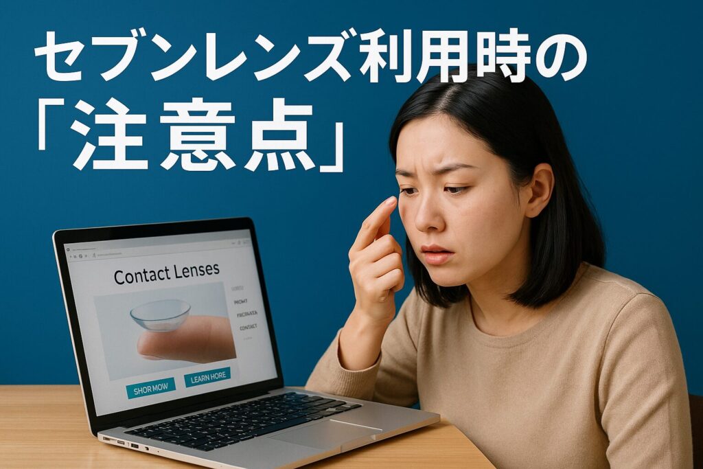 セブンレンズの注意点