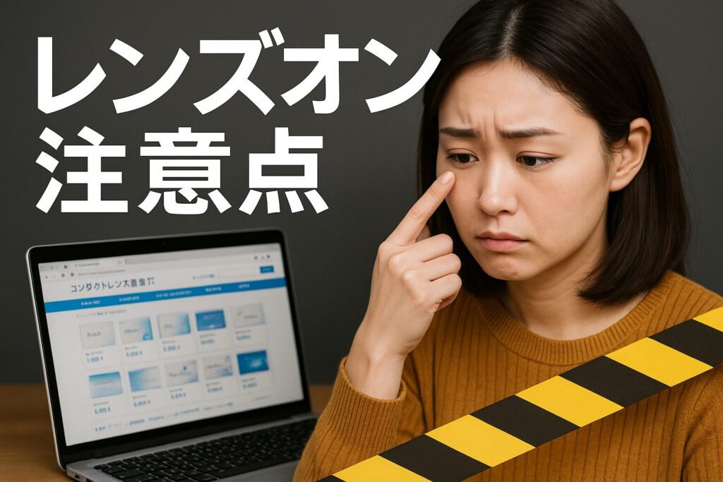 レンズオンの注意点