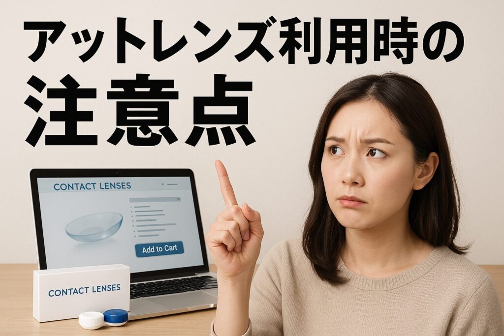 アットレンズの注意点