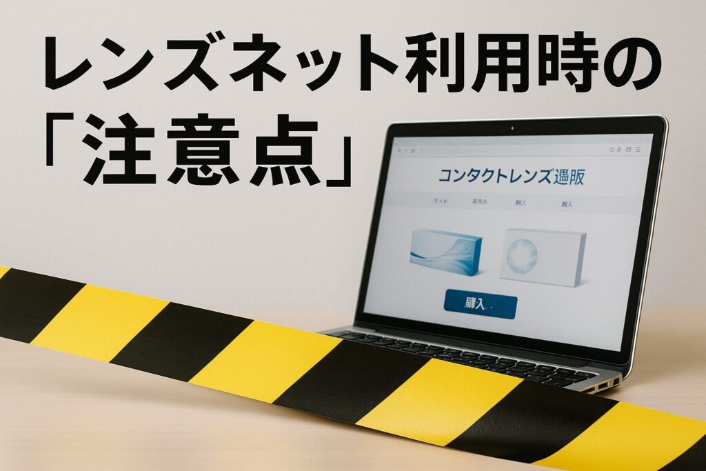 レンズネットの注意点