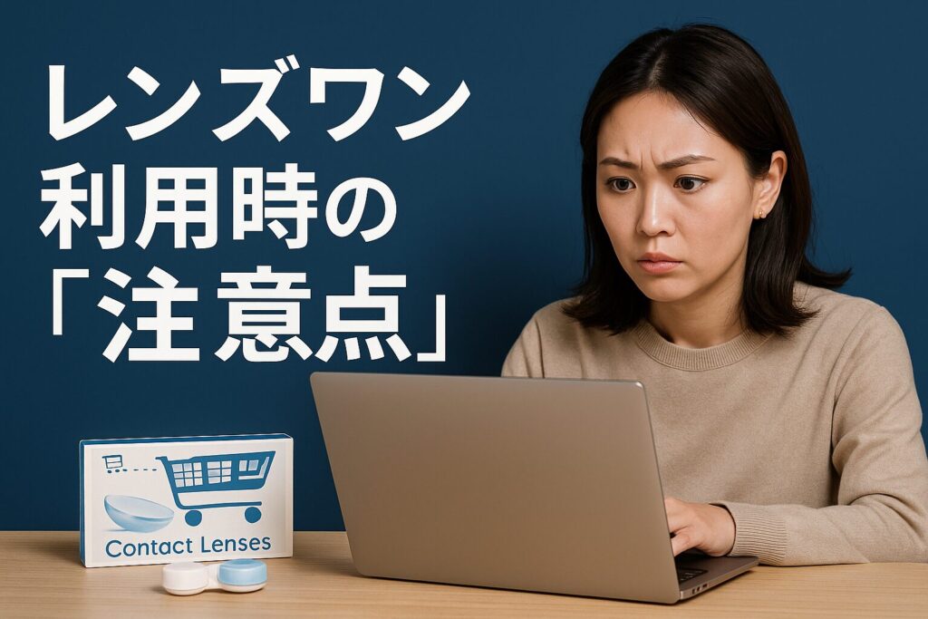レンズワンの注意点